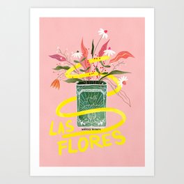 Bright Floral Bouquet - Las Flores Art Print