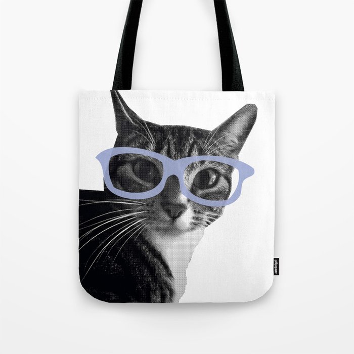 Yoshi Cat Glasses Tote Bag