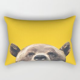 Bear - Yellow Rectangular Pillow