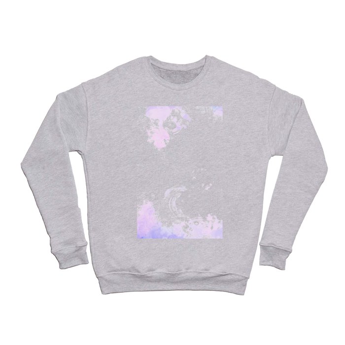 Violet Blue Splashed Frame Crewneck Sweatshirt