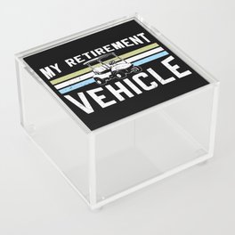 My Retirement Vehicle Golf Cart Acrylic Box