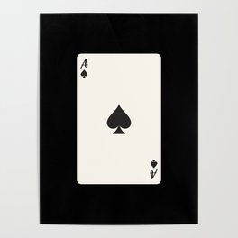 Ace of Spades Card Poster