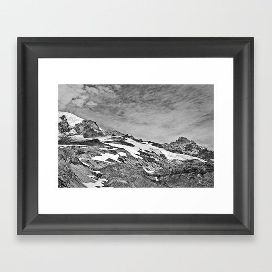 Rugged Mountain Hike Framed Art Print
