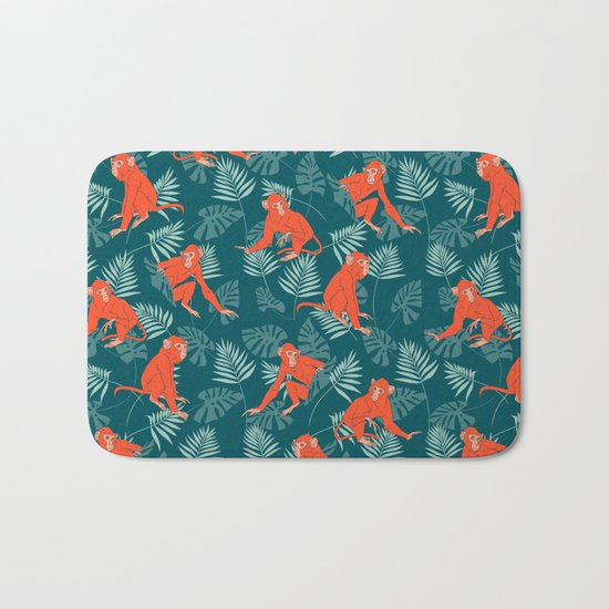 Monkey Forest Bath Mat