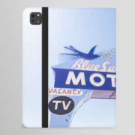 Blue Swallow Sunshine - Route 66 Motel Travel Photography iPad Folio Case