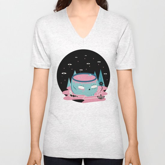 somewhere lost Unisex V-Neck