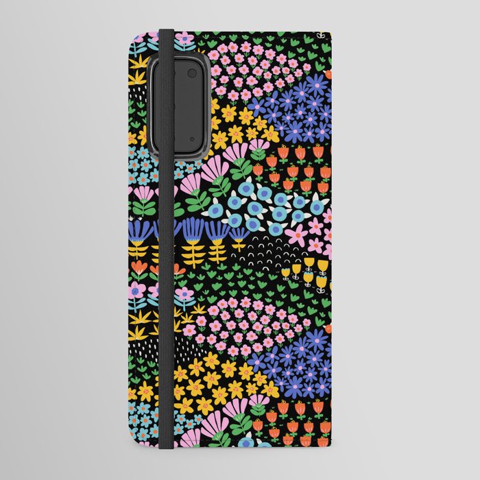 Abstract Flower Meadow Modern Contemporary Art Android Wallet Case