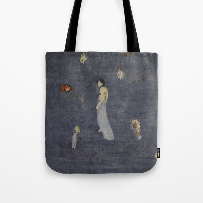 Lingering in the ups and downs of the sound. Tote Bag