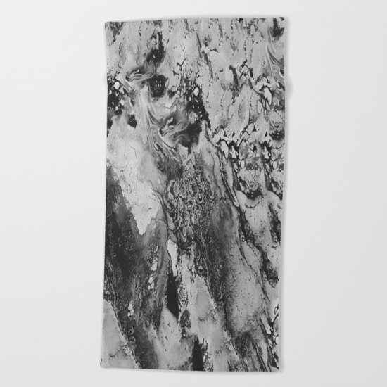 White: Paint Beach Towel