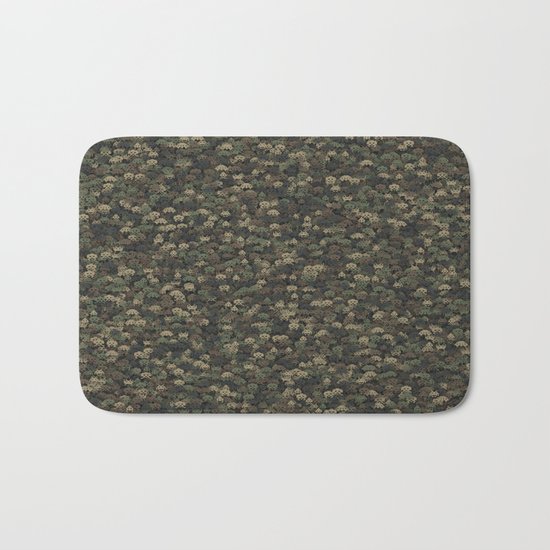 Invaders camouflage Bath Mat