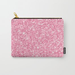Pink Glitter Texture print Carry-All Pouch