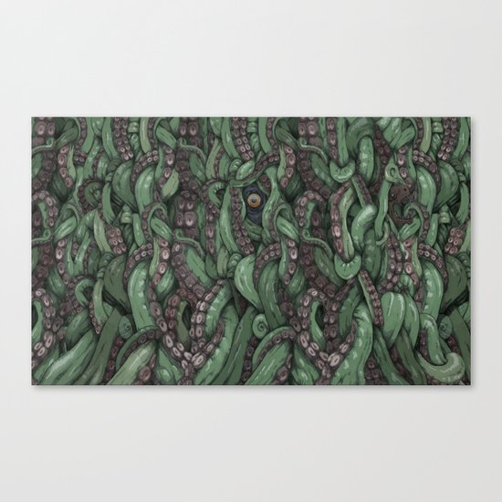 Tentacle Wall Canvas Print