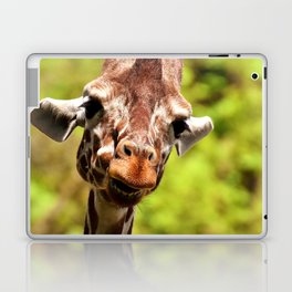 South Africa Photography - Giraffe Smiling Laptop Skin