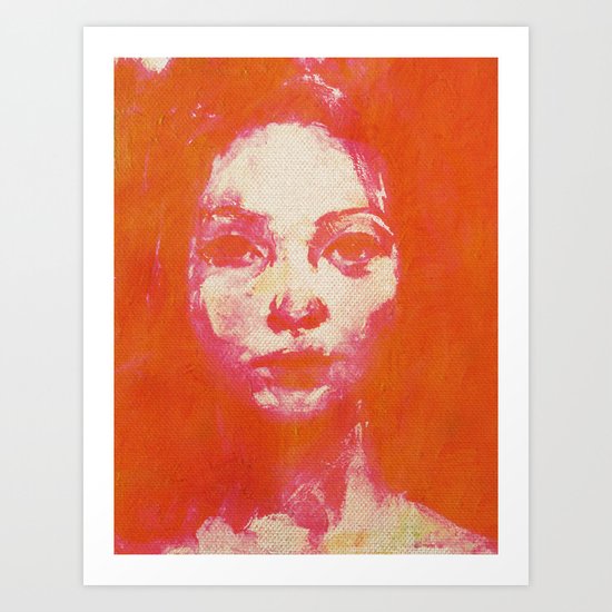 Colorful Woman 2 Art Print