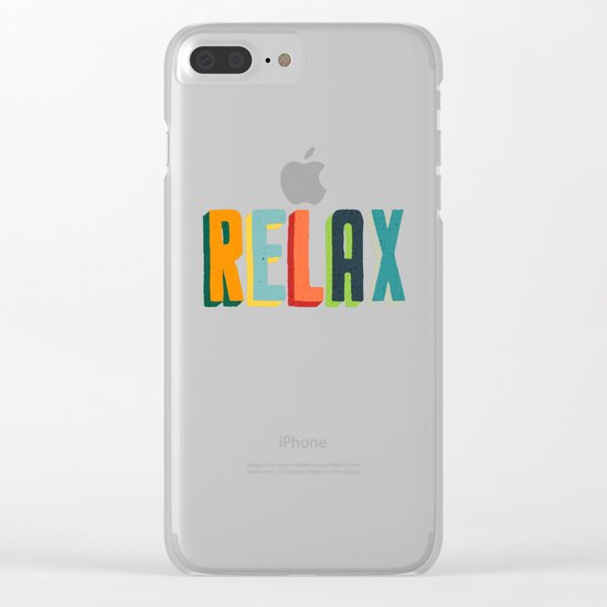 Relax Clear iPhone Case