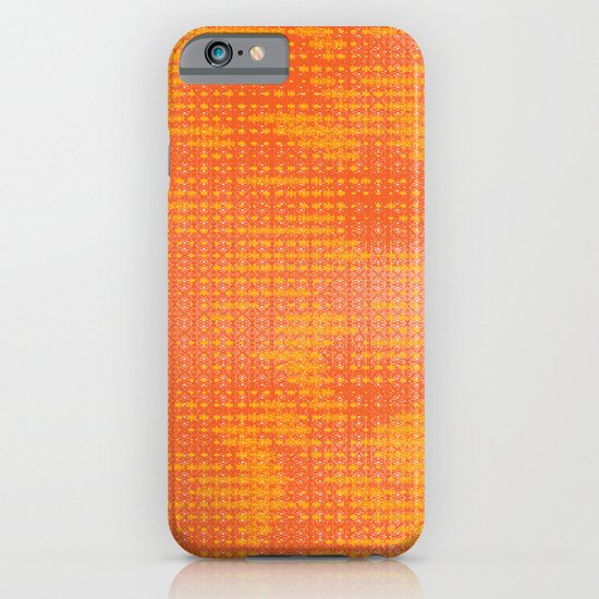 Orange Spirograph iPhone & iPod Case