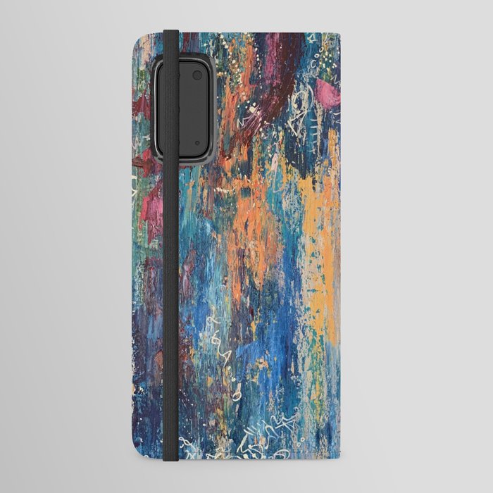 dysphoria , abstract painting Android Wallet Case