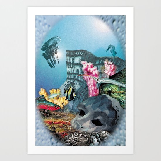 Deep sea II Art Print