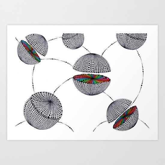 There´s always color inside! Art Print