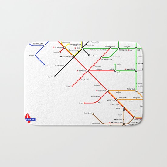 There And Back Again Bath Mat