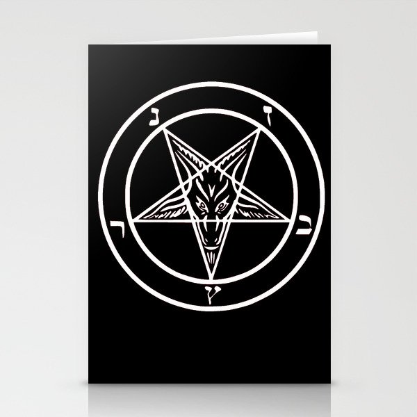 Ave Satanas (White) Stationery Cards