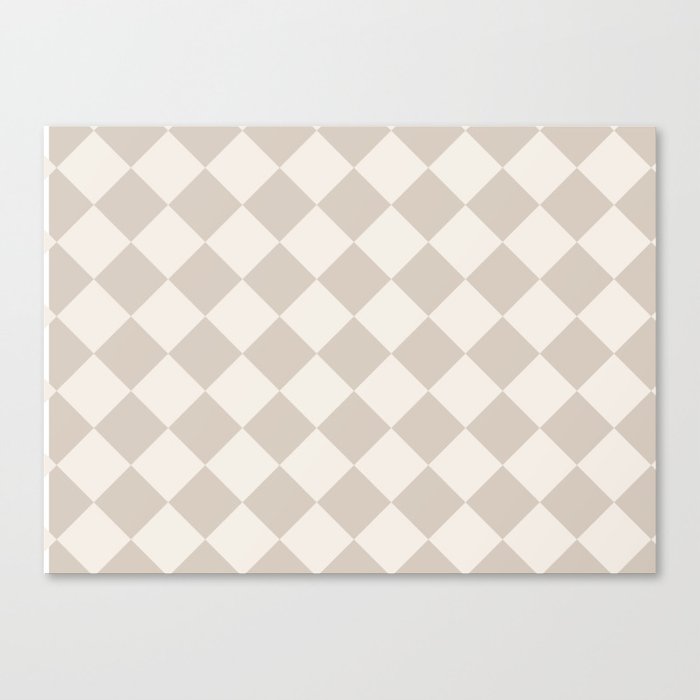 moca checkers Canvas Print