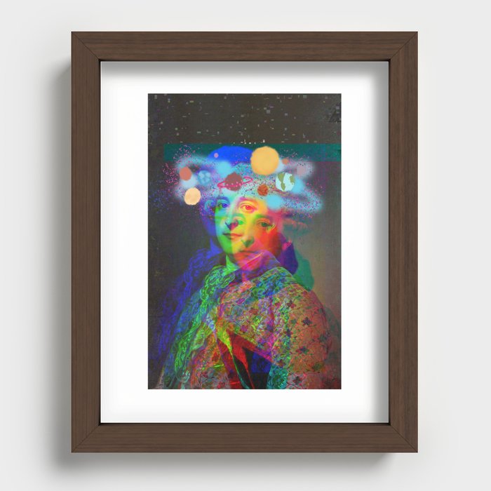 Cosmic Migraine Recessed Framed Print