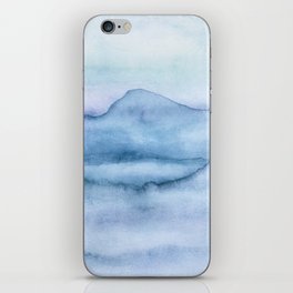 Silent Blue Mountain Landscape  iPhone Skin