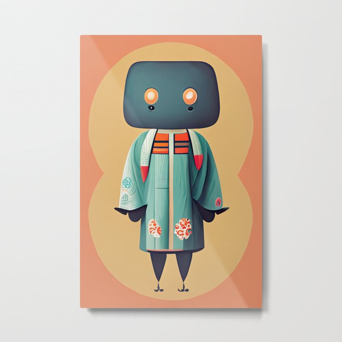 Kimono Bot Returns Metal Print