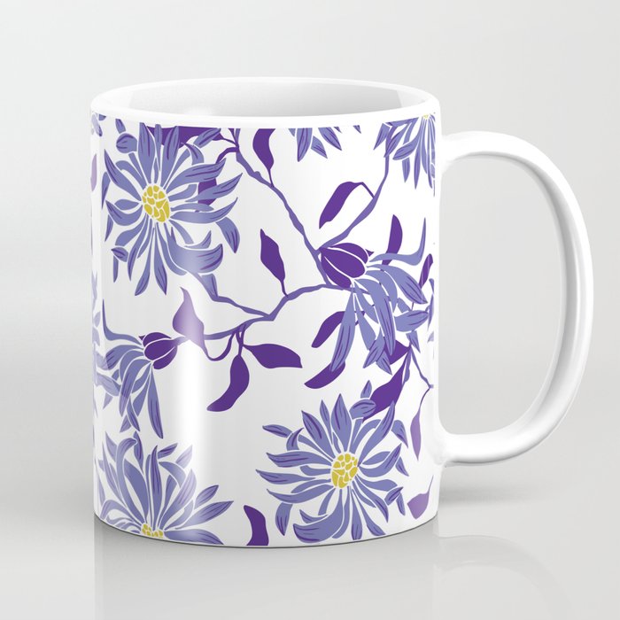 Very peri blue chrysanthemums  Coffee Mug