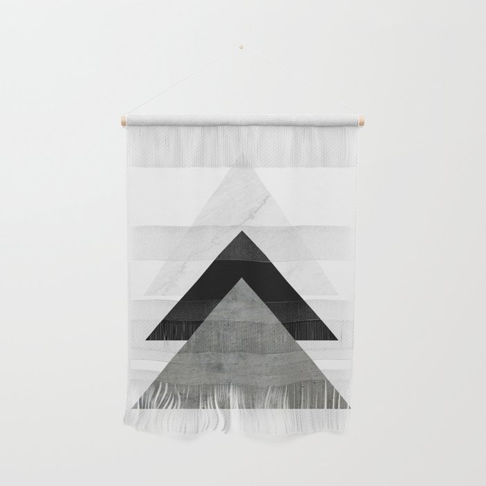Arrows Monochrome Collage Wall Hanging