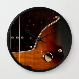 Close up Guitar body | Guitar Bridge Instrument Photography Wall Clock