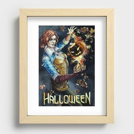Halloween Triss Merigold Fanart. Witcher Wild Hunt Recessed Framed Print