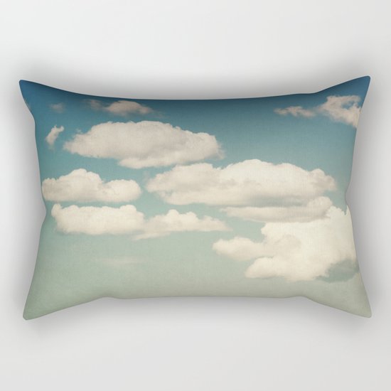 Aqua Sky Rectangular Pillow