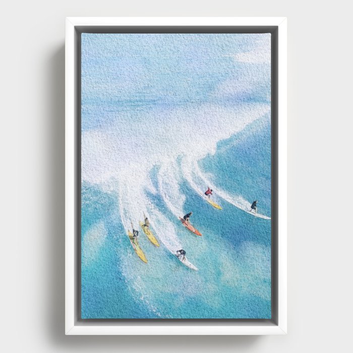 Surf Framed Canvas