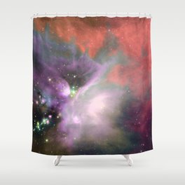 young stars peach pink purple Shower Curtain