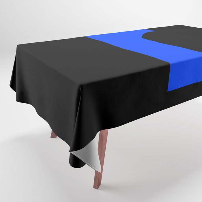 letter R (Blue & Black) Tablecloth