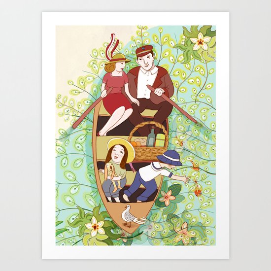 Boat ride Art Print