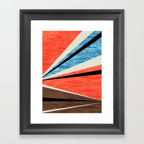 Graphic Woodgrain Framed Art Print