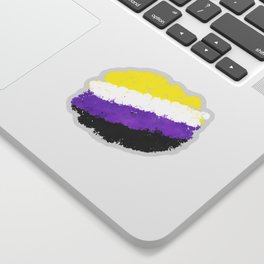 Splatter YOUR Colors - Nonbinary Pride Sticker