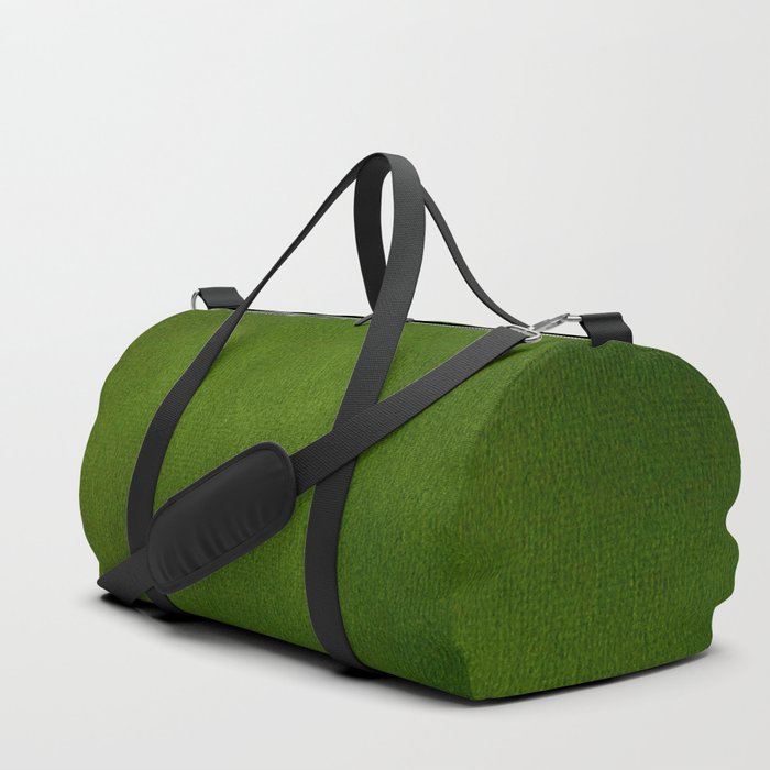 Green Color Velvet Duffle Bag