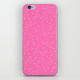 Hot Pink Constellations iPhone Skin
