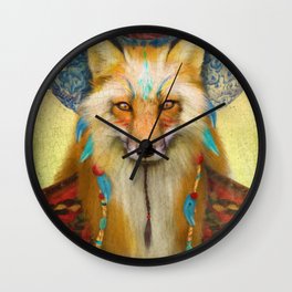 Wise Fox Wall Clock