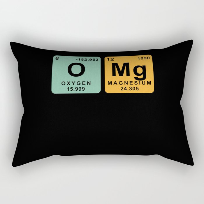 Chemical elements chemist chemistry Rectangular Pillow