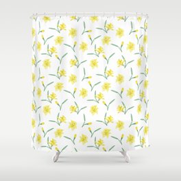 Daffodil Pattern Shower Curtain