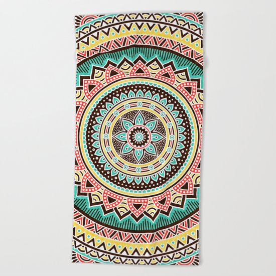 Hippie Mandala 13 Beach Towel