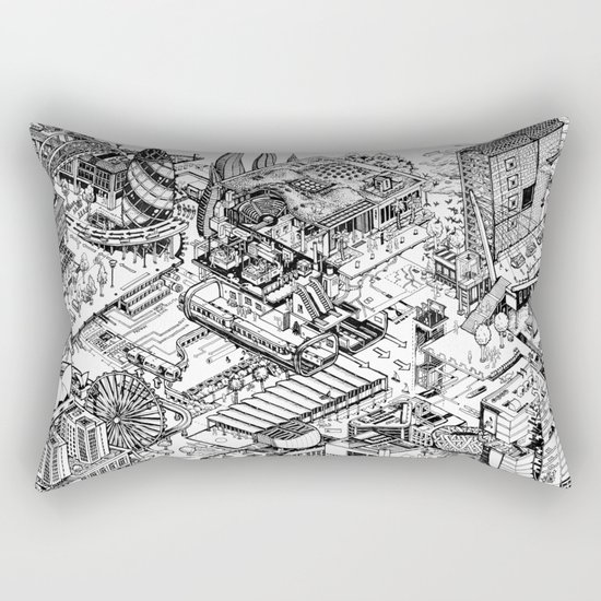 ARUP Fantasy Architecture Rectangular Pillow