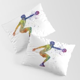 Fitness in watercolor Pillow Sham