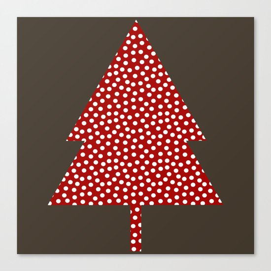 Christmas Tree brown Canvas Print