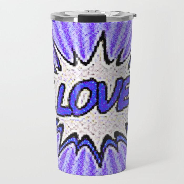 Love Pop Art 3 Travel Mug